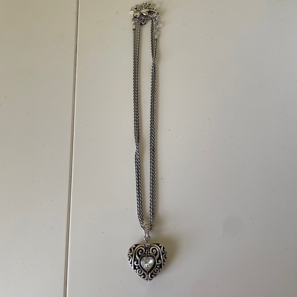 Brighton Silver Heart Pendant Necklace